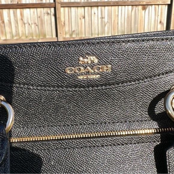 Coach Black Kailey Carryall Satchel Crossbody Bag - Picture 2 of 16